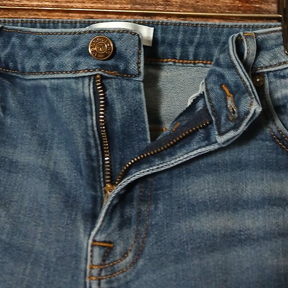 Vigoss Jeans Size 14 Jagger Skinny Distressed Blue Denim Stretch Mid Rise - Picture 6 of 10
